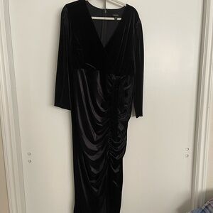 Torrid Velvet Black Dress